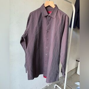 Alfani Checkered Men’s Dress Shirt Size M
